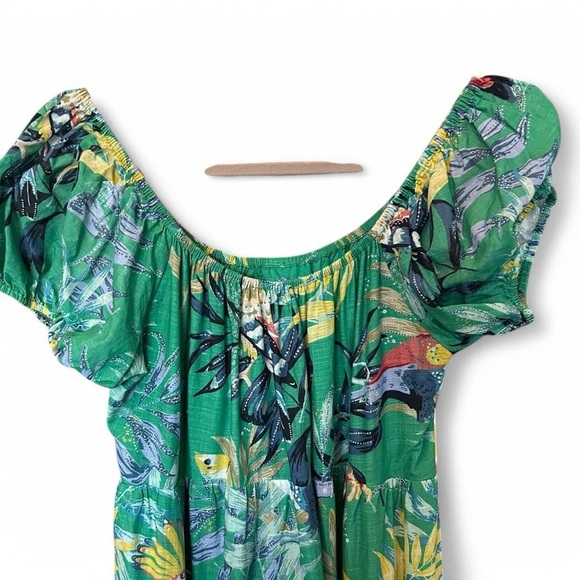 Anthropologie Maeve Tropical Maxi Dress with Pockets, Size XS 🌿 - Picture 7 of 8